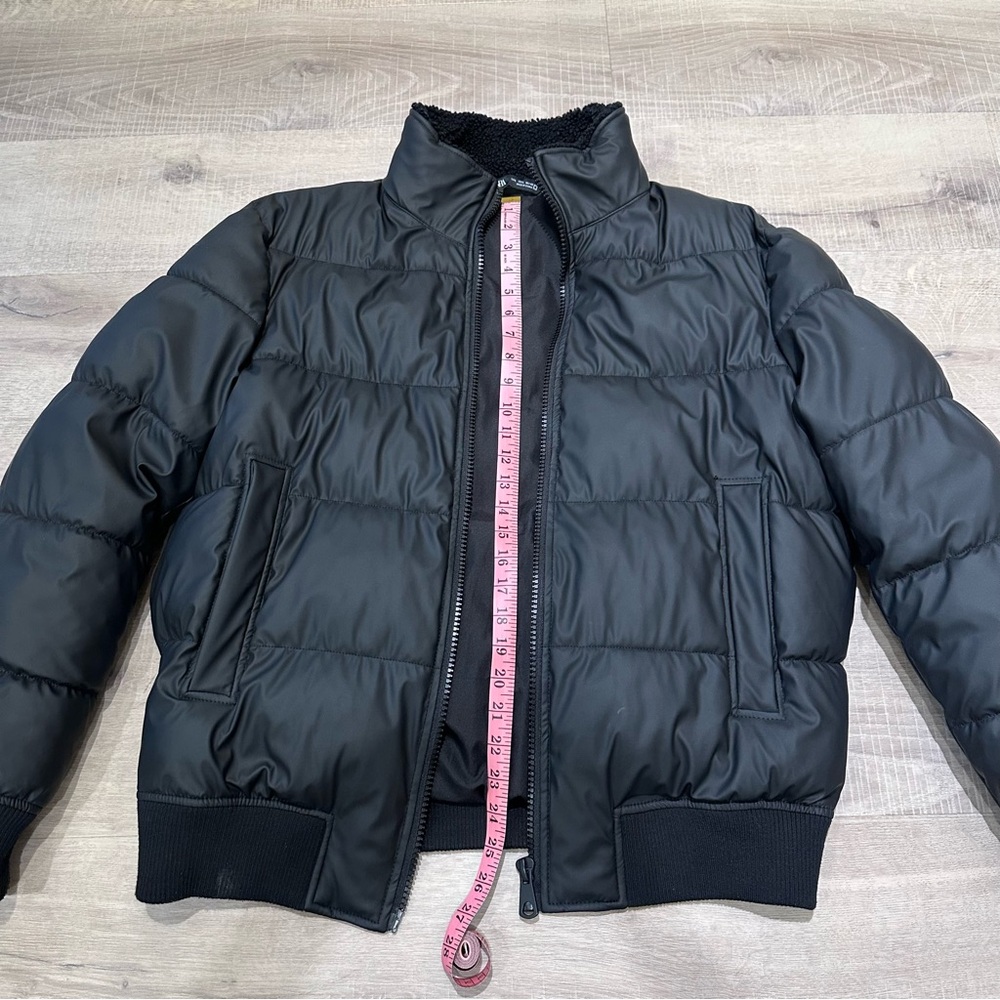 Zara Men Black Puffer Jacket - Picture 3 of 5